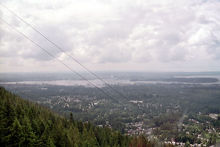 Blick auf Vancouver, aus der Luftseilbahn